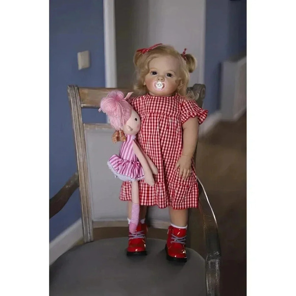 Reborn Baby Soft Weighted Cloth Body Realistic Newborn Toddler Girl Dolls - Picture 4 of 6